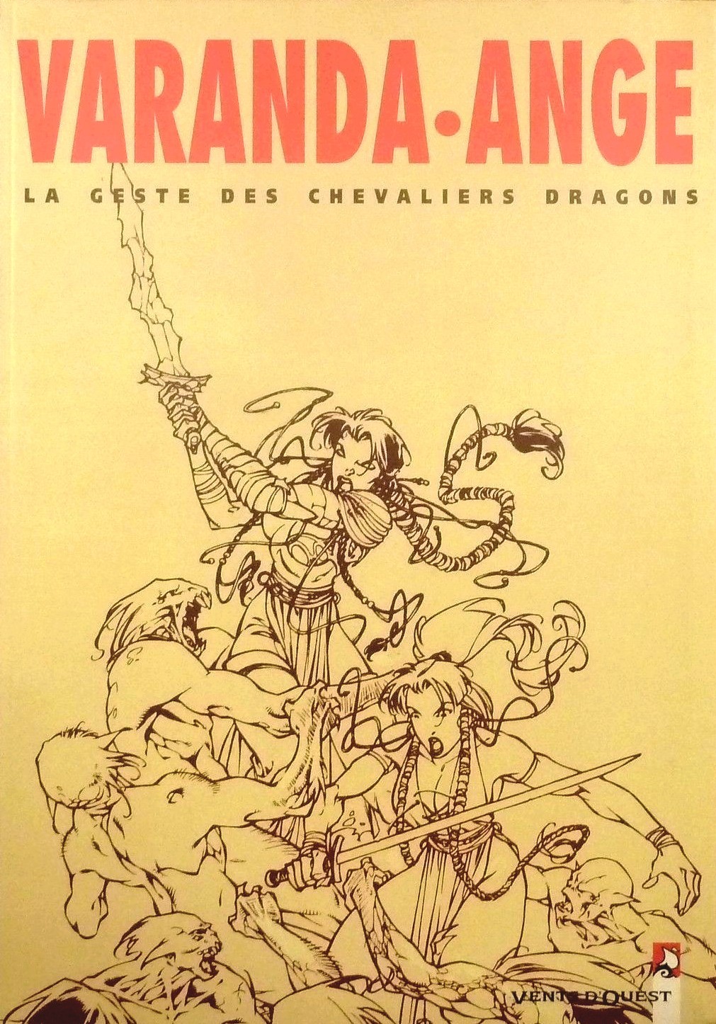 EO N° SIGNÉ TT EX LIBRIS VARANDA ANGE LA GESTE DES CHEVALIERS DRAGONS 1 : JAÏNA