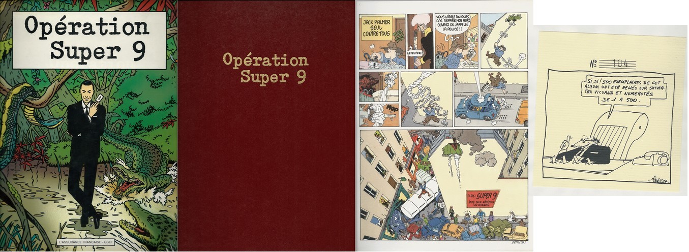 RARE BD PUBLICITÉ EO TIRAGE DE TÊTE N° 500 EXS + SÉRIGRAPHIE OPÉRATION SUPER  9