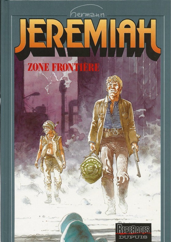 EO JÉRÉMIAH N° 19 HERMANN + SUPERBE DESSIN ORIGINAL + EX LIBRIS  ZONE FRONTIÈRE 
