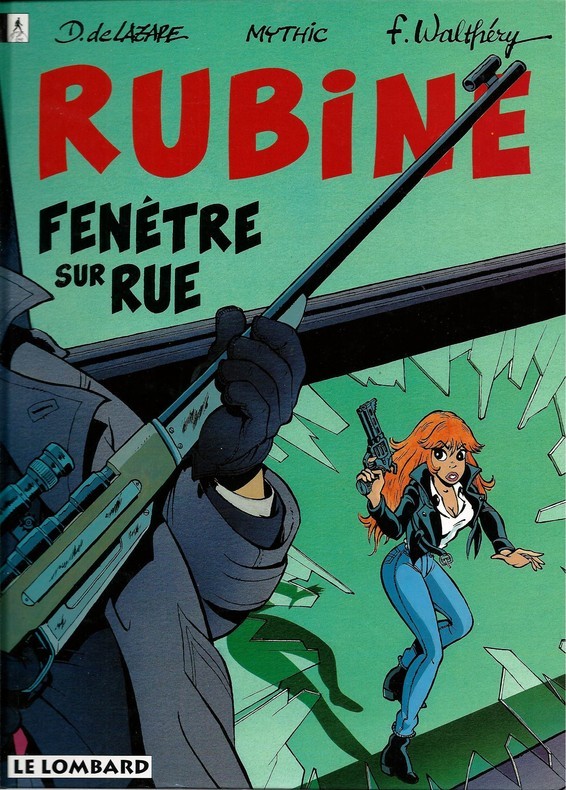 EO RUBINE 2 + SUPERBE DESSIN ORIGINAL SEXY FRANÇOIS WALTHÉRY : FENÊTRE SUR RUE