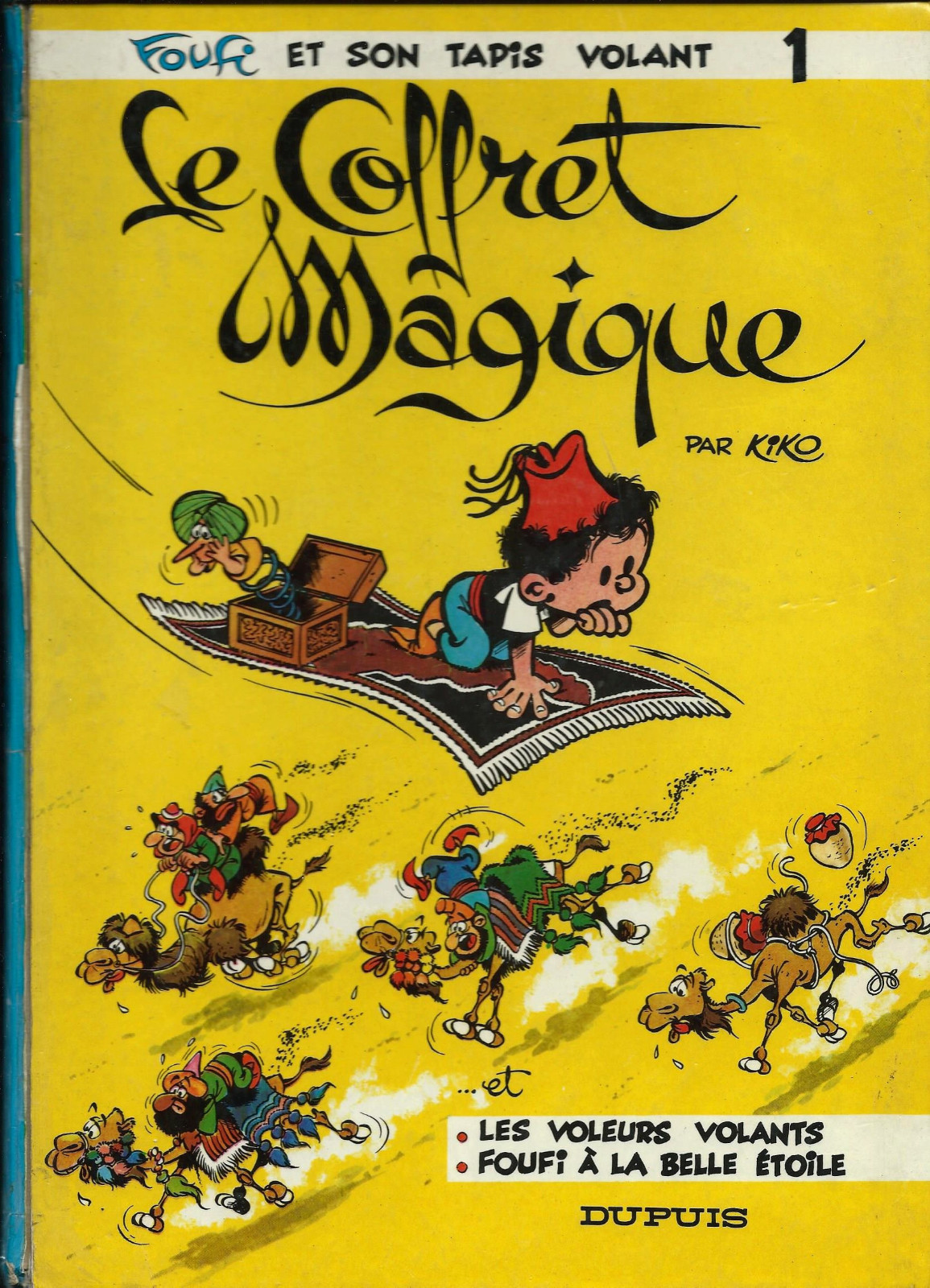 EO DUPUIS 1958 KIKO + SUPERBE DESSIN ORIGINAL FOUFI TOME 1 : LE COFFRET MAGIQUE 