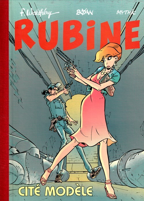 EO BÉDÉPHAGE N° RUBINE WALTHÉRY EX-LIBRIS + DESSIN ORIGINAL SEXY : CITÉ MODÈLE