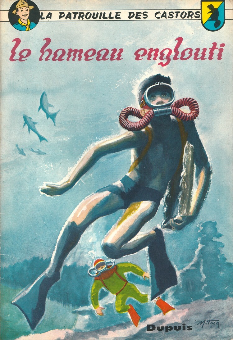 RARE EO LA PATROUILLE DES CASTORS N° 8 MITACQ + CHARLIER: LE HAMEAU ENGLOUTI
