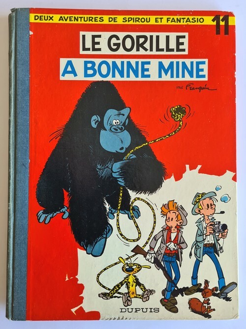 RARE EO 1959 FRANQUIN 2 AVENTURES DE SPIROU & FANTASIO LE GORILLE A BONNE MINE 
