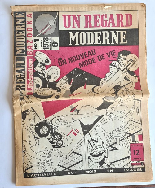 RARE EO MARS 1978 GROUPE BAZOOKA + JOURNAL LIBÉRATION : UN REGARD MODERNE N° 1
