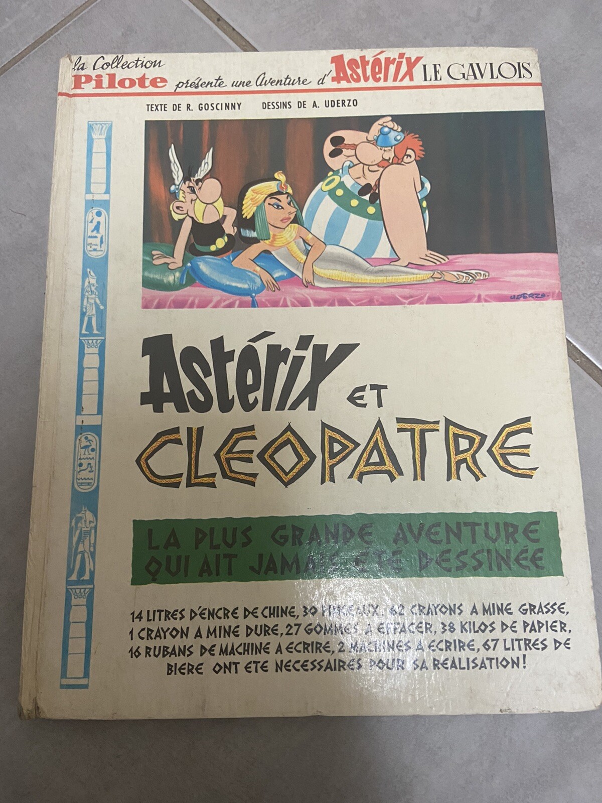 UDERZO GOSCINNY ASTERIX ET CLEOPATRE COLLECTION  PILOTE EO 1965