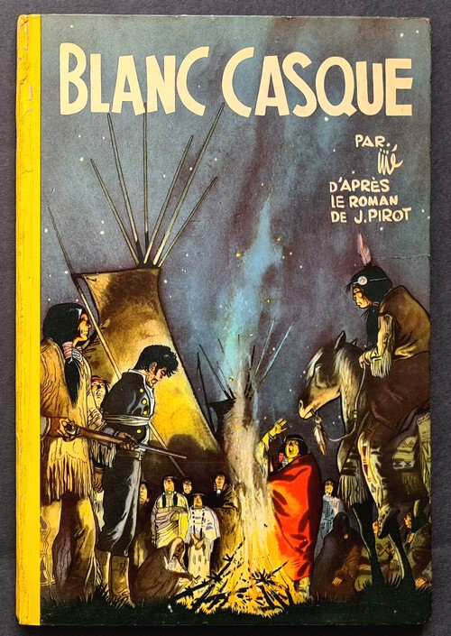 RARE 1957 EO FRANÇAISE BEL ÉTAT JIJÉ + ABBÉ JULES-JOSEPH PIROT : BLANC CASQUE