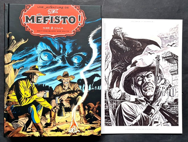 EO TIRAGE LIMITÉ + CLAUDIO NIZZI + CLAUDIO VILLA + EX LIBRIS TEX n° 11 : MÉFISTO