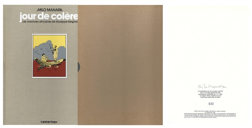 RARE EO TIRAGE DE TÊTE LIMITÉ N° & SIGNÉ + MILO MANARA : JOUR DE COLÈRE