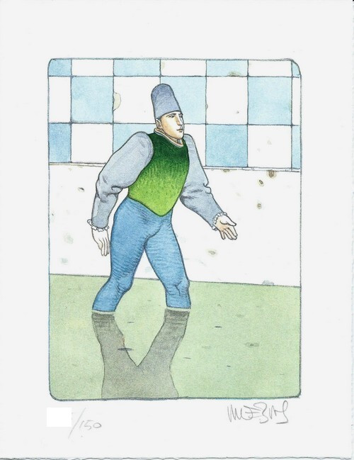 EO N° TIRAGE DE TÊTE FRANÇOIS VILLON + MOEBIUS + LITHOGRAPHIE SIGNÉE : BALLADES