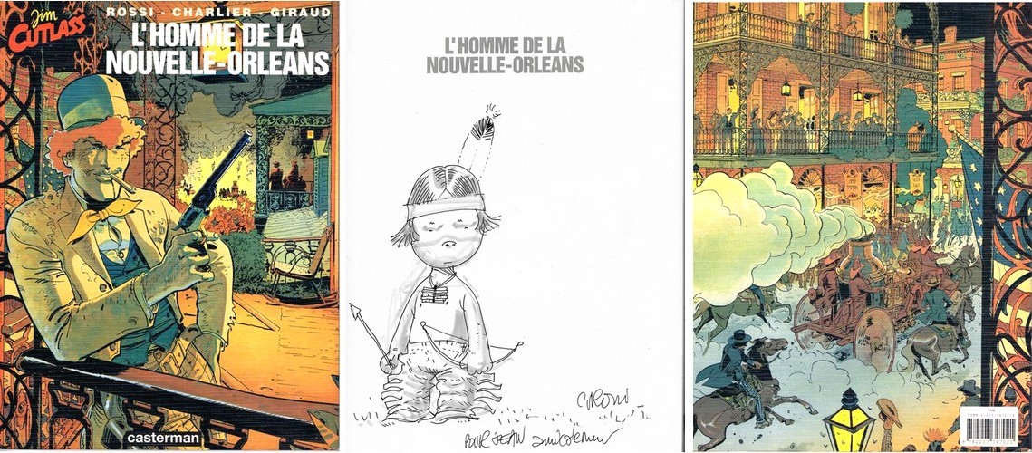 EO GIRAUD + ROSSI DESSIN ORIGINAL JIM CUTLASS 2 : L'HOMME DE LA NOUVELLE ORLÉANS