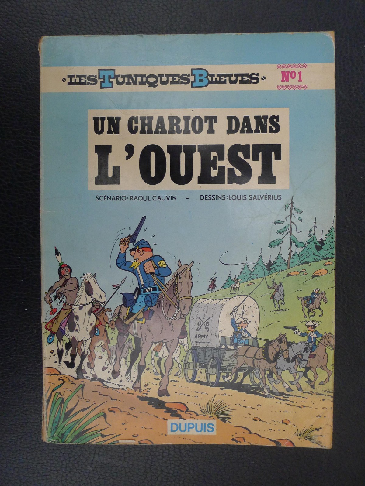 LAMBIL Les Tuniques Bleues eo 1 Un chariot dans l'Ouest RARE !