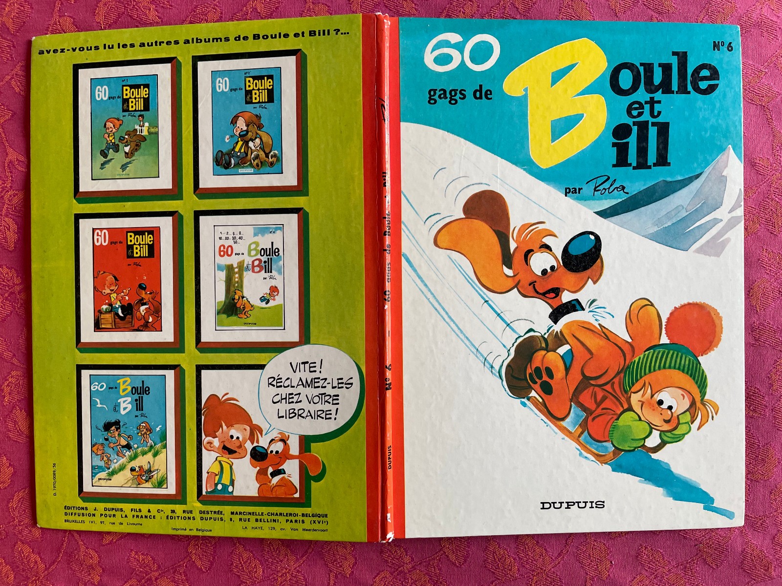 60 GAGS DE BOULE ET BILL 6 - EO 1970 - TBE - Roba