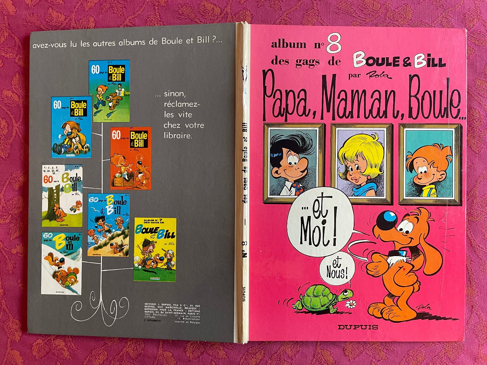 DES GAGS DE BOULE ET BILL 8 - Papa, Maman, Boule ... - EO 1972 - TTBE - Roba