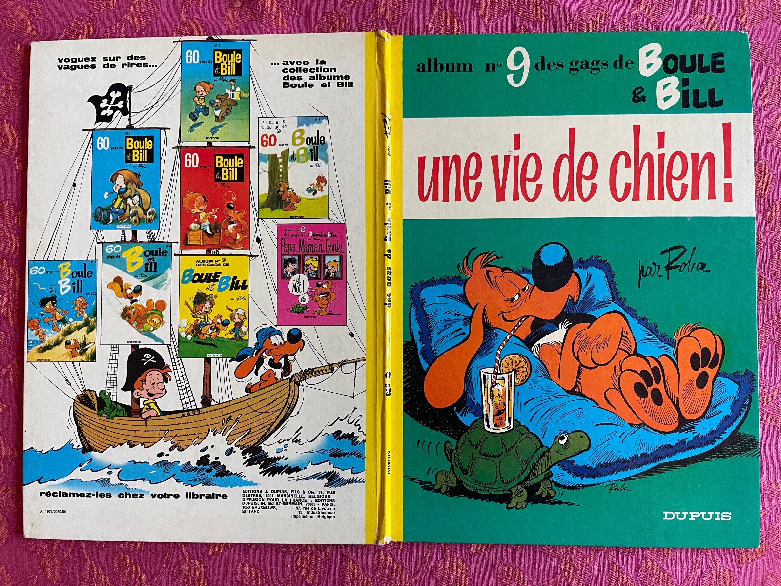 DES GAGS DE BOULE ET BILL 9 - Une vie de chien ! - EO 1973 - TTBE - Roba