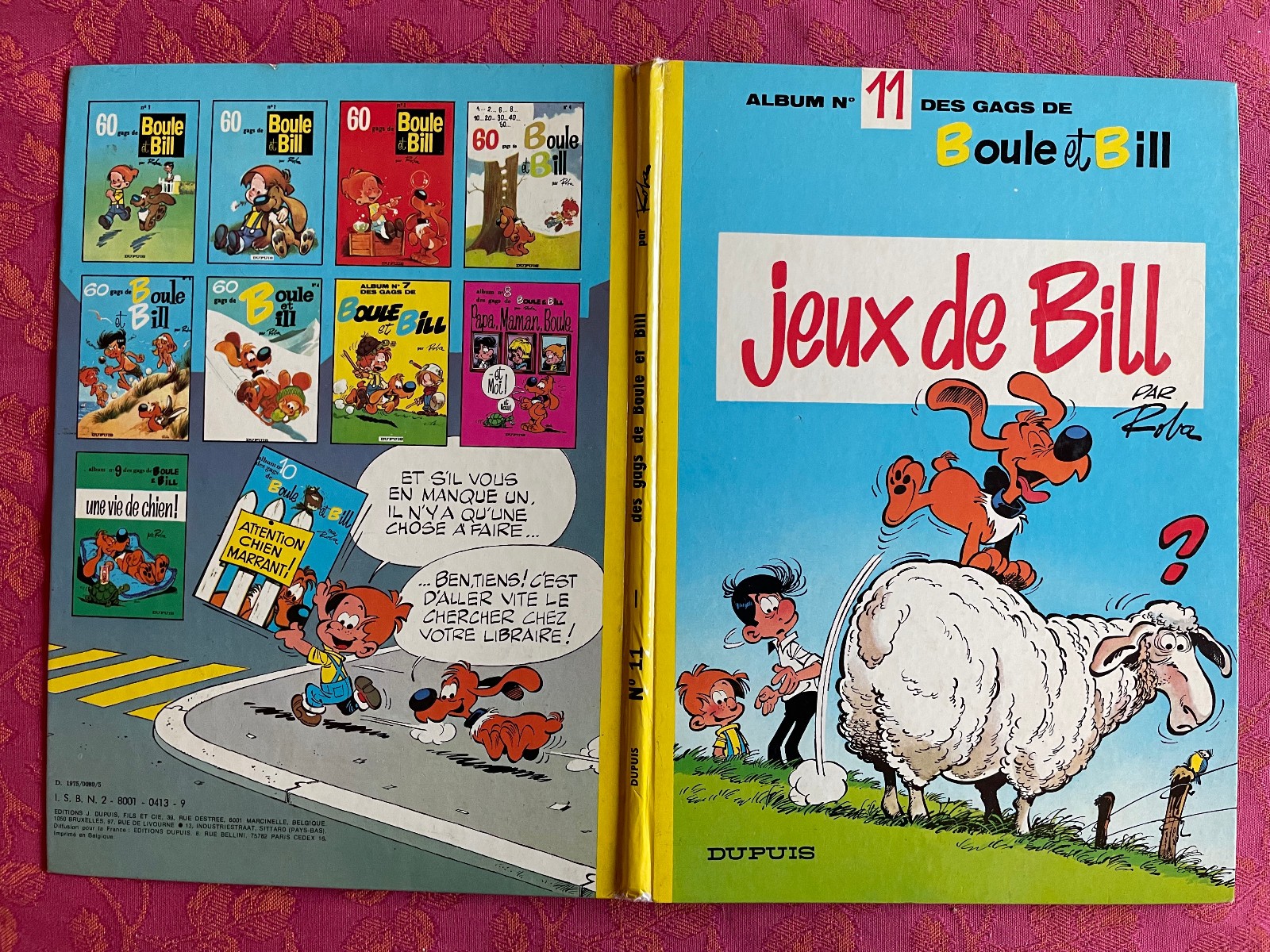 DES GAGS DE BOULE ET BILL 11 - Jeux de Bill - EO 1975 - TTBE - Roba