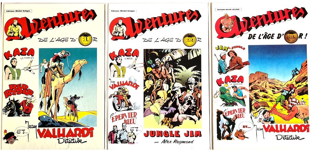 COLLECTIF RARE EO 1980 à 1982 SÉRIE COMPLÈTE 6 BD AVENTURES DE L'ÂGE D'OR
