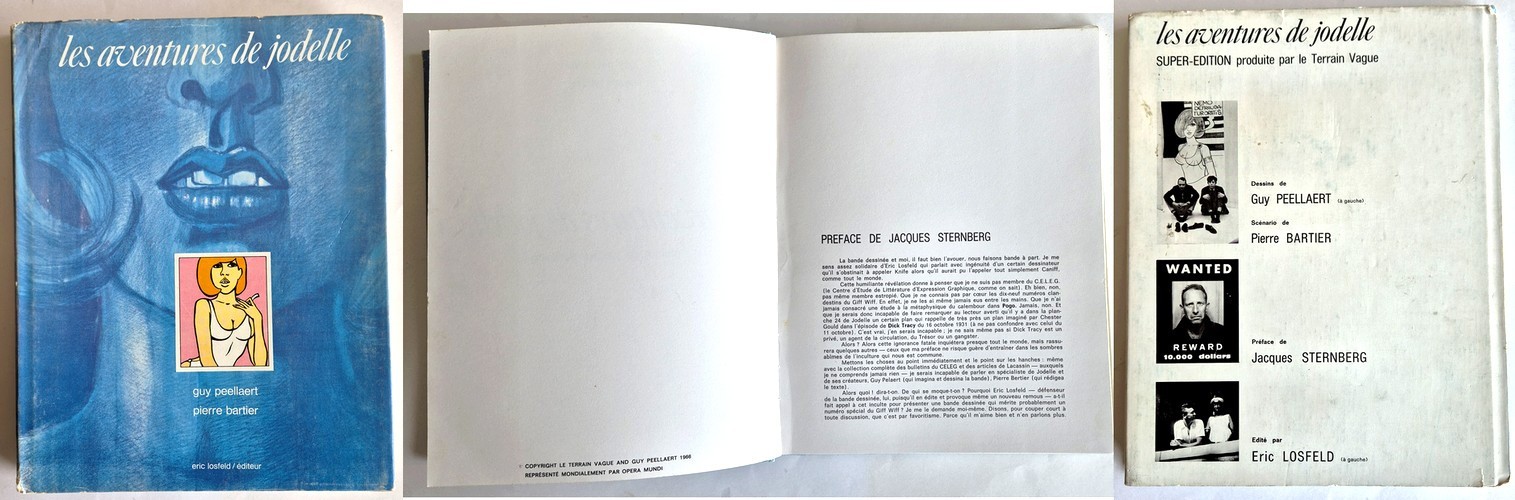 RARE EO 1966 GUY PEELLAERT + PIERRE BARTIER + JAQUETTE  LES AVENTURES DE JODELLE