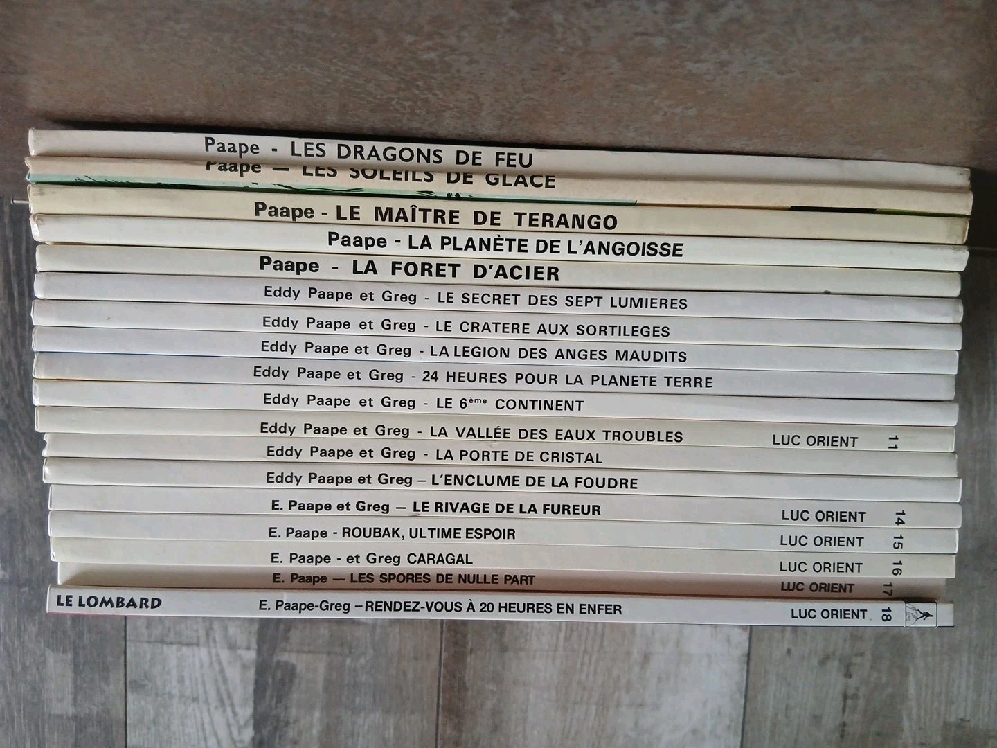 LUC ORIENT / EDDY PAAPE & GREG INTEGRAL E  DONT EO 1 A 22