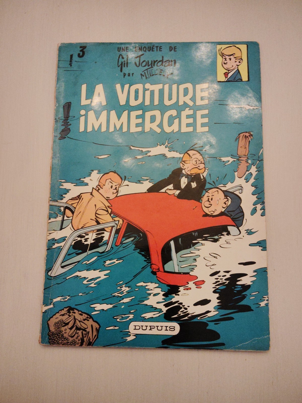 Gil Jourdan - La voiture immergée  - EO de 1960 - BE plus.