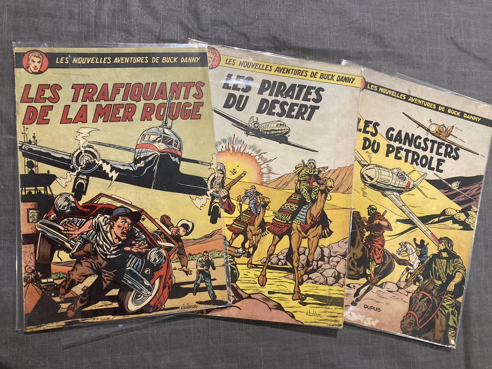 Buck Danny RARE Trilogie EO VRAIE 7 Trafiquants de la Mer Rouge, 8 et 9 TBE
