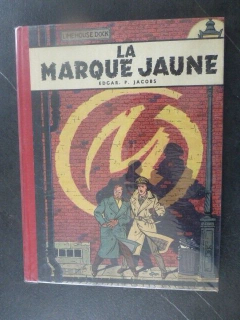 RARE BD "LA MARQUE JAUNE" BLAKE ET MORTIMER , EO 1956 , TRES BON ETAT