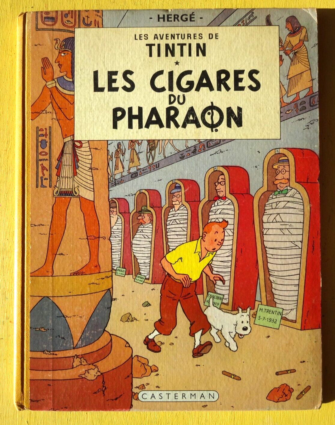BD TINTIN les cigares du pharaon B14 3E T 1955 EO FRANCAISE COTE 400E W2GC8