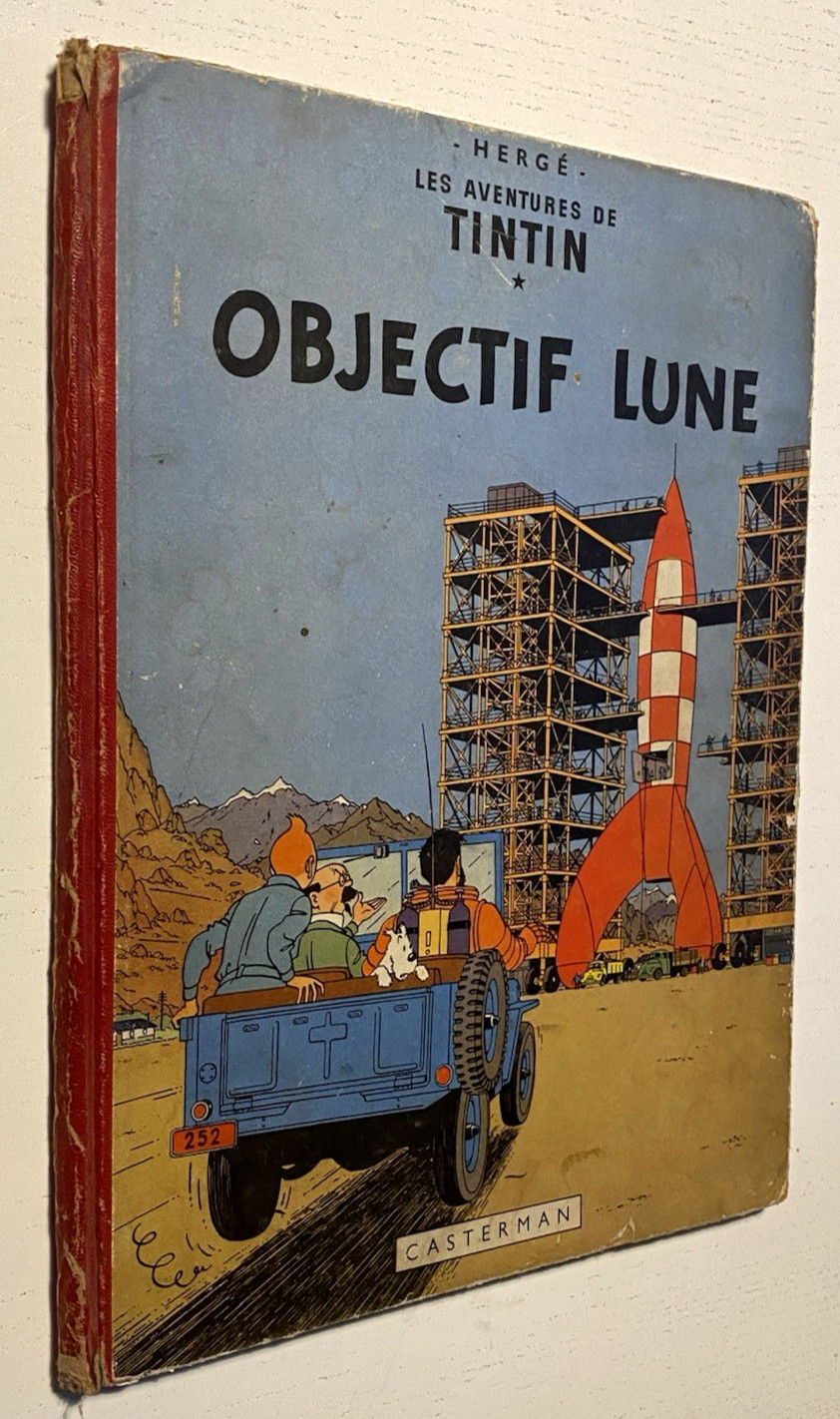 TINTIN : Objectif Lune - B8 EO Belge 1953 - Cote BDM 800 € - Etat Très Correct