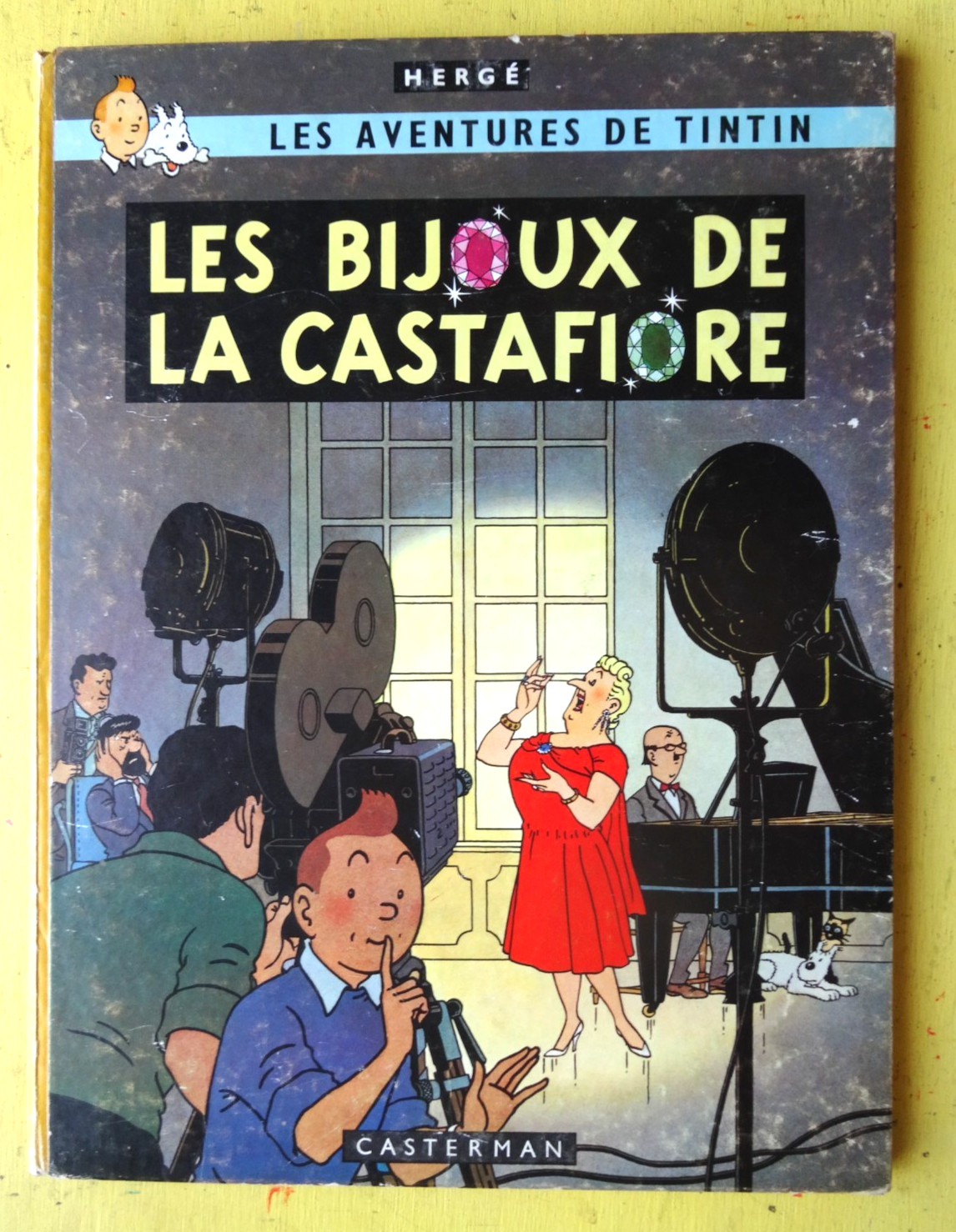 BD TINTIN Bijoux de la castafiore B34 1963 EO  belge TBETAT COTE 1000E (F3GC24)