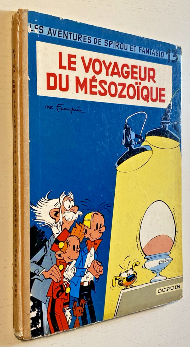 SPIROU et FANTASIO N°13 : Le Voyageur du Mésozïque - EO 1960 - Cote BDM 600€