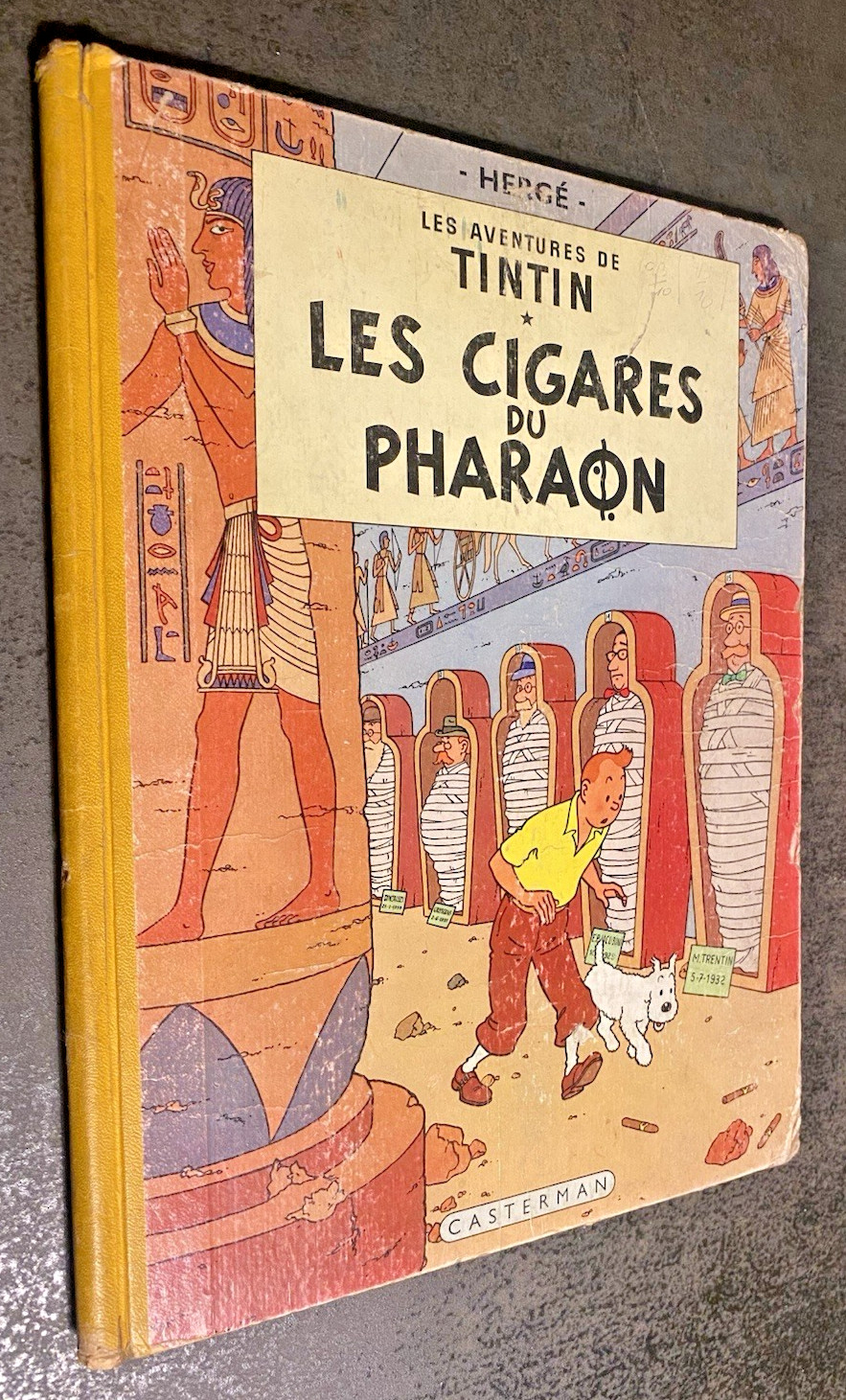 TINTIN : Les Cigares du Pharaon - N°1 EO Couleur - B14  - 1955 - Cote BDM 400  €