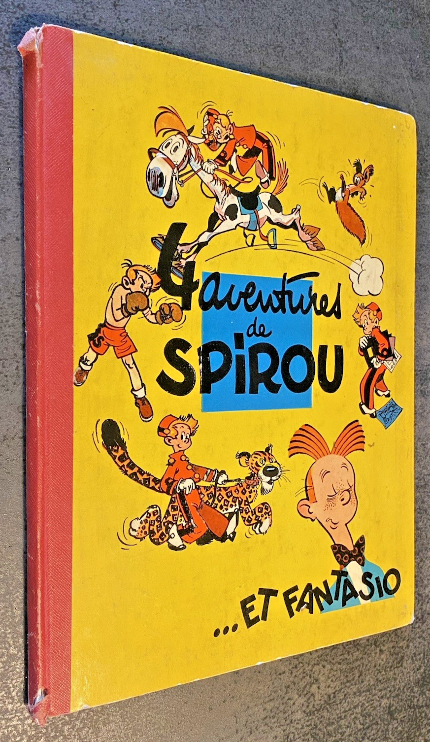 4 Aventures de SPIROU et FANTASIO - N° 1d'- EO Fran. 1956 - Cote BDM 700€ - B.E.
