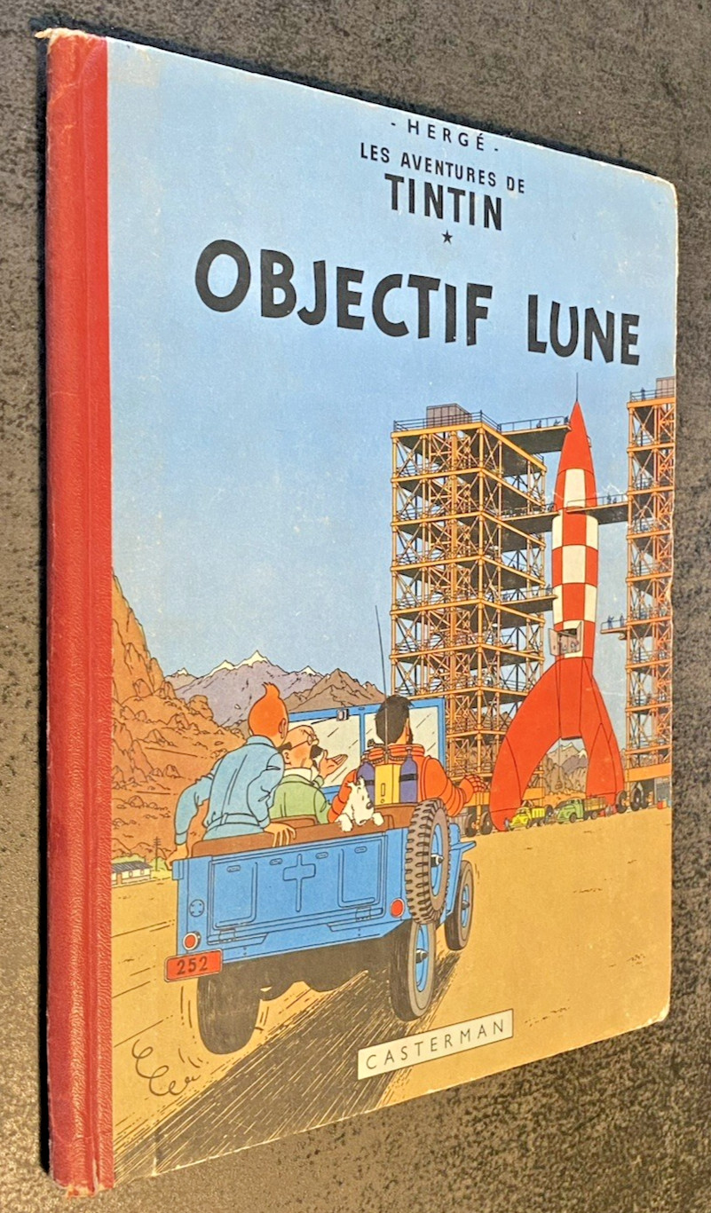 TINTIN : Objectif Lune - N°2 -  B8 EO Française 1953 - Cote BDM 800 € - Bel Etat