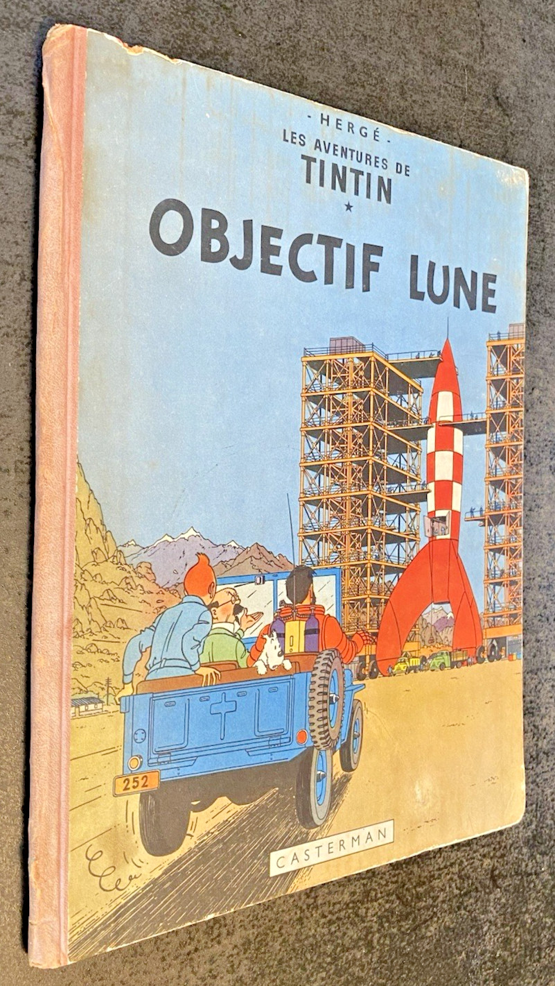 TINTIN : Objectif Lune - N°2 -  B8 EO Française 1953 - Cote 800 € - Etat Correct