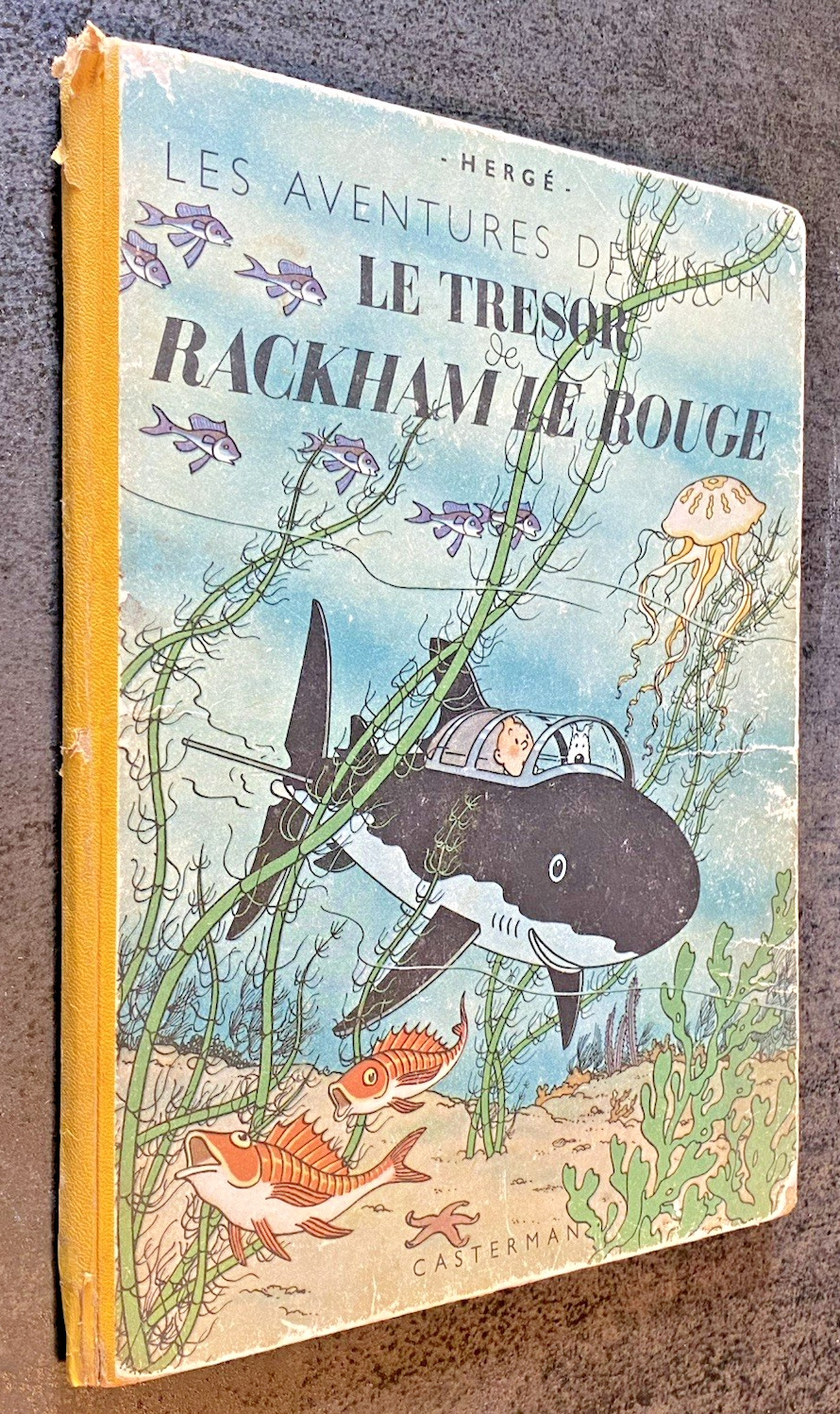 RARE : TINTIN Le Trésor de Rackham - N°1 - EO 1945 - A24 - Cote BDM 3500 €
