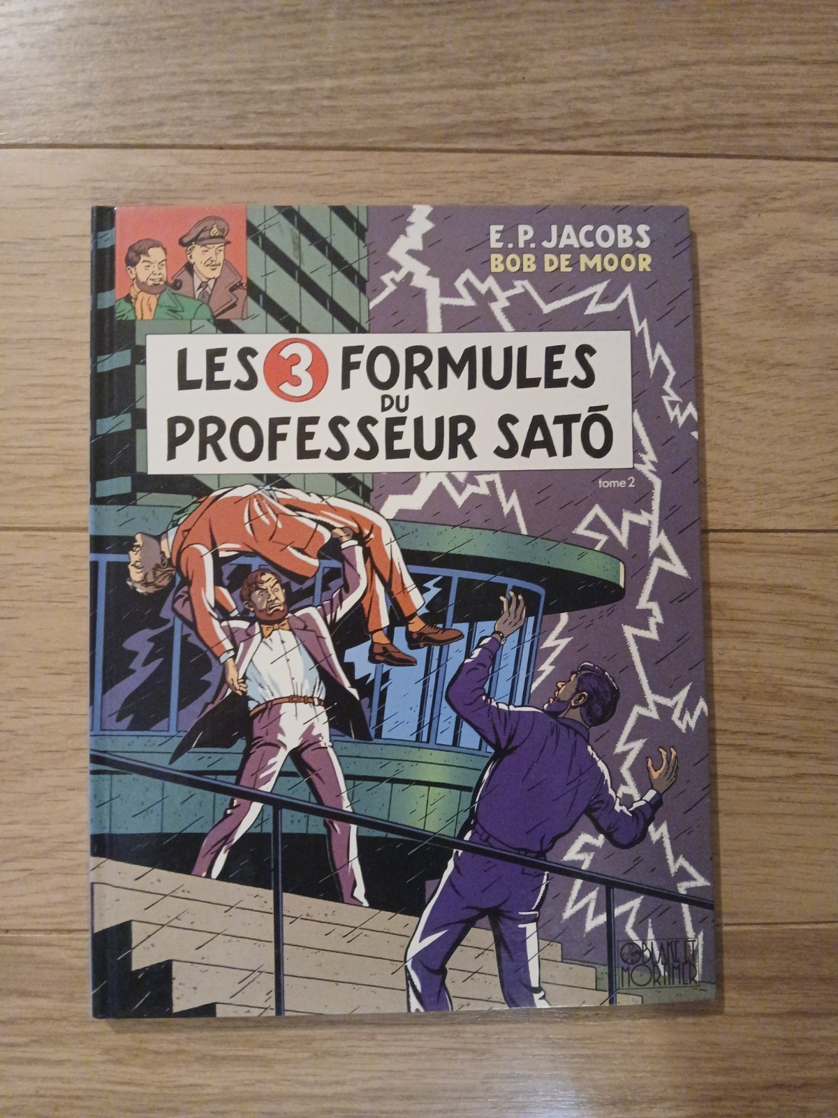  Blake et Mortimer - Dedicace signature  Bob de Moor   professeur Sato 2 TBE EO