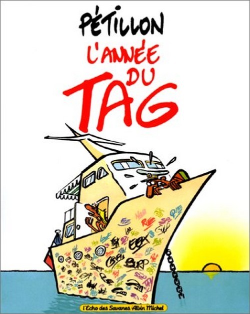 EO RENÉ PÉTILLON + SUPERBE DESSIN ORIGINAL ( JACK PALMER ) : L'ANNÉE DU TAG