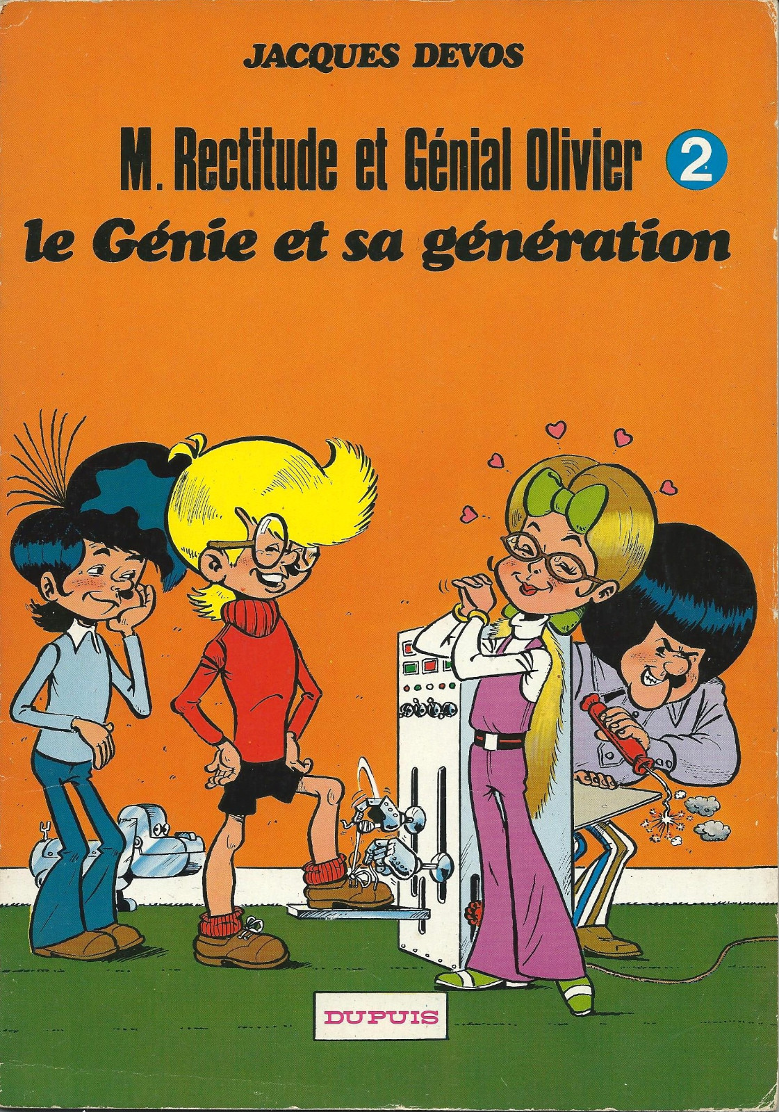 EO JACQUES DEVOS + DESSIN ORIGINAL + GÉNIAL OLIVIER : LE GÉNIE ET SA GÉNÉRATION 