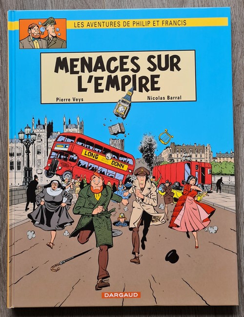 EO NICOLAS BARRAL DESSIN ORIGINAL EX LIBRIS CARTE DE VOEUX MENACES SUR L'EMPIRE