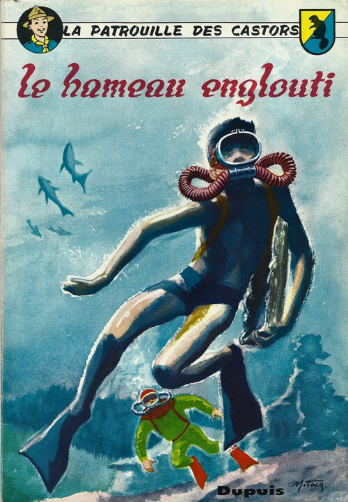 RARE EO LA PATROUILLE DES CASTORS N° 8 MITACQ + CHARLIER : LE HAMEAU ENGLOUTI