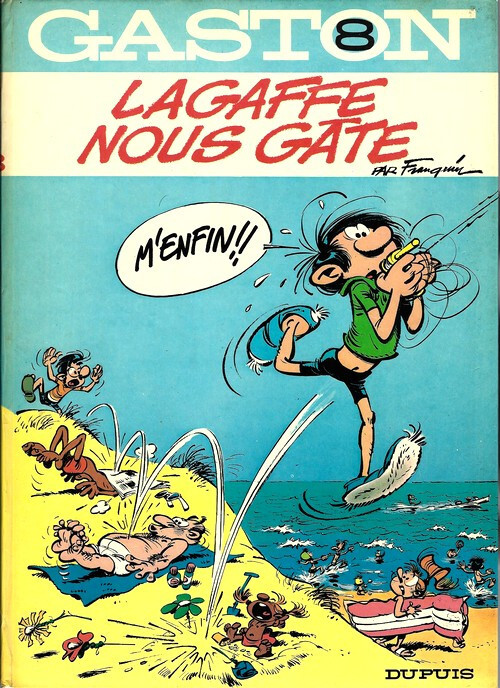 RARE EO 1970 ANDRÉ FRANQUIN + GASTON LAGAFFE N° 8 : LAGAFFE NOUS GÂTE