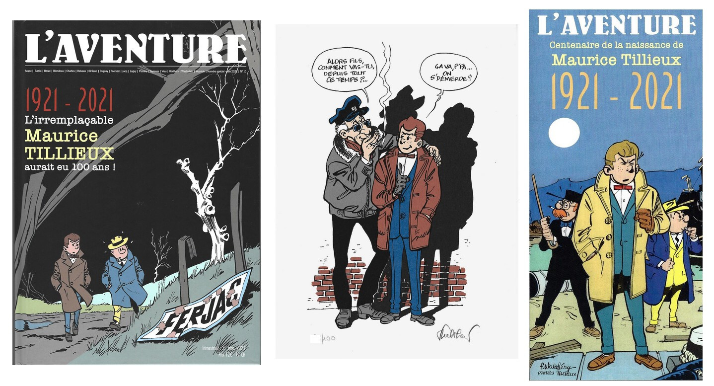 EO L'AVENTURE HS N° 1 SPÉCIAL MAURICE TILLIEUX + SÉRIGRAPHIE N° SIGNÉE WALTHÉRY
