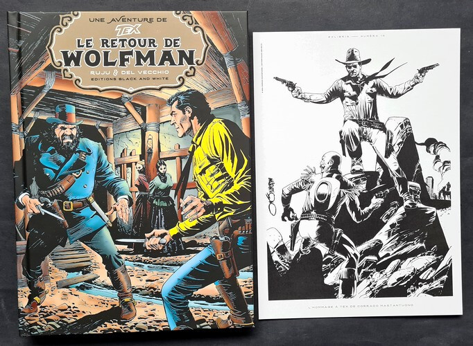 EO LIMITÉ + RUJUI + DEL VECCHIO + EX LIBRIS TEX n° 12 : LE RETOUR DE WOLFMAN