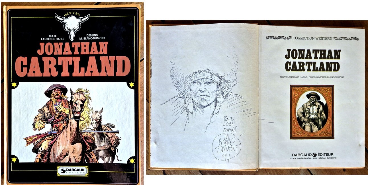 EO 1975 BLANC-DUMONT + HARLÉ + SUPERBE DESSIN ORIGINAL : JONATHAN CARTLAND n° 1