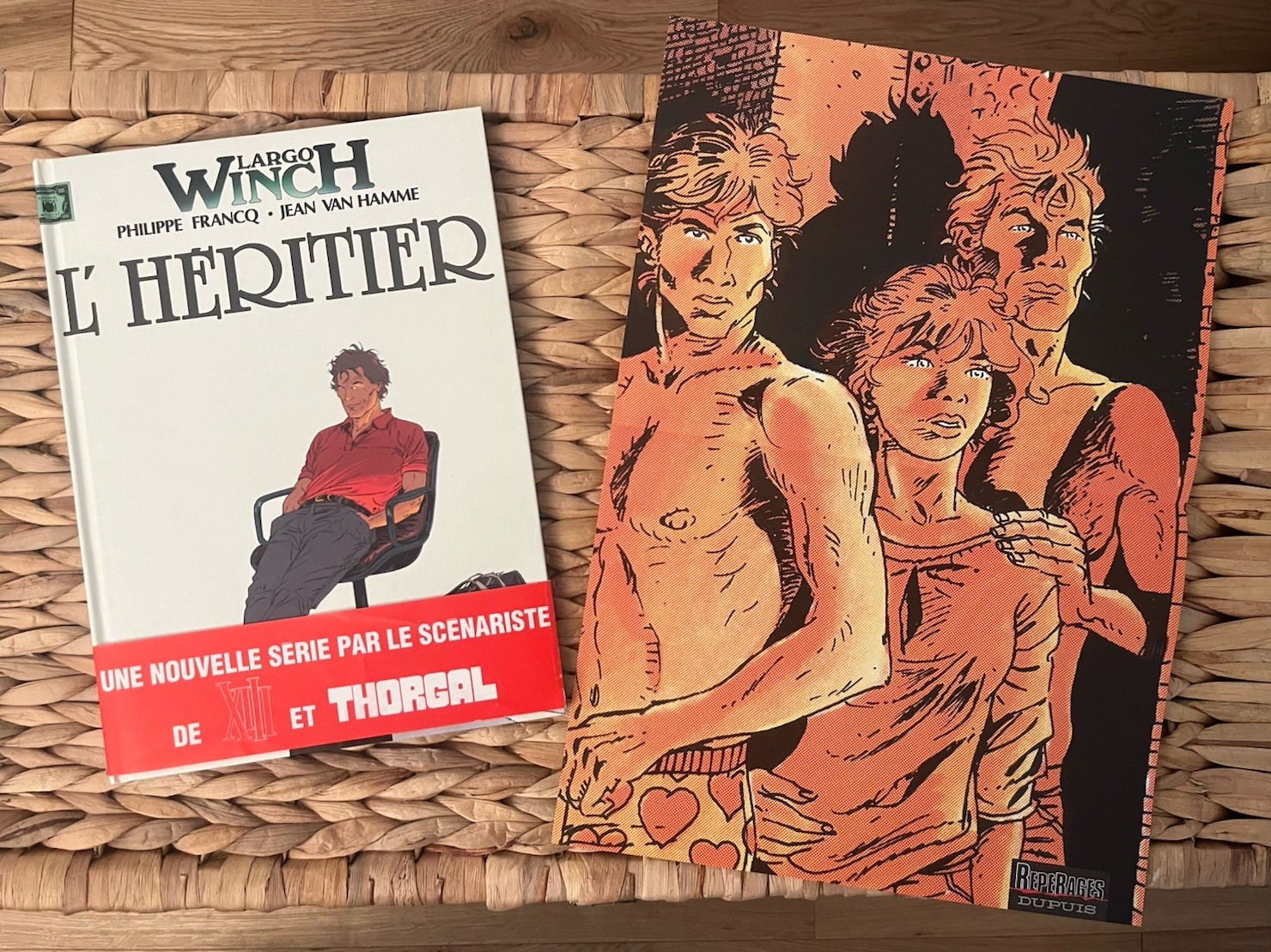 Eo Largo Winch T1 l’héritier bandeau + poster + xl TTBE Francq Van Hamme Dupuis