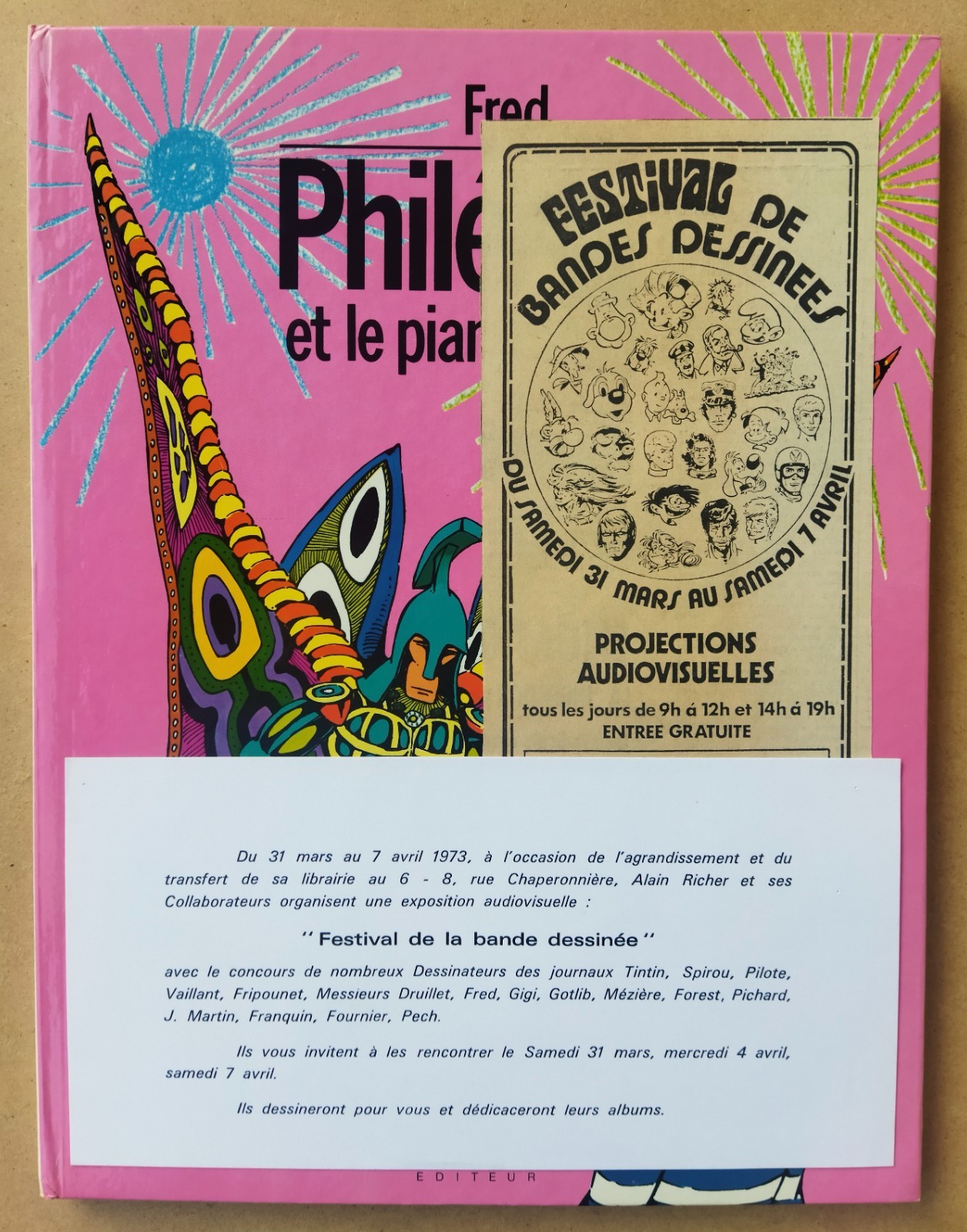 - PHILÉMON (2). ET LE PIANO SAUVAGE -  EO NEUF + INVITATION DÉDICACE FRANQUIN