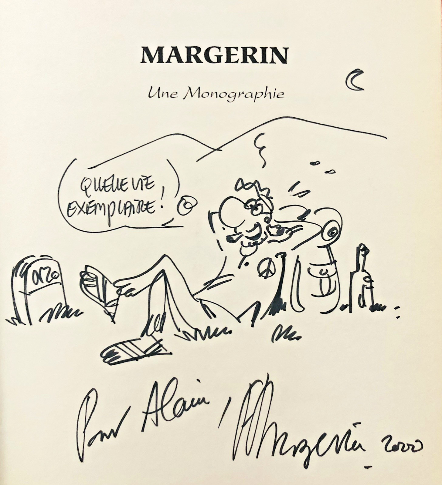 Margerin Une Monographie - EO 1995 numérotée (N°31/32) avec belle Dédicace TBE