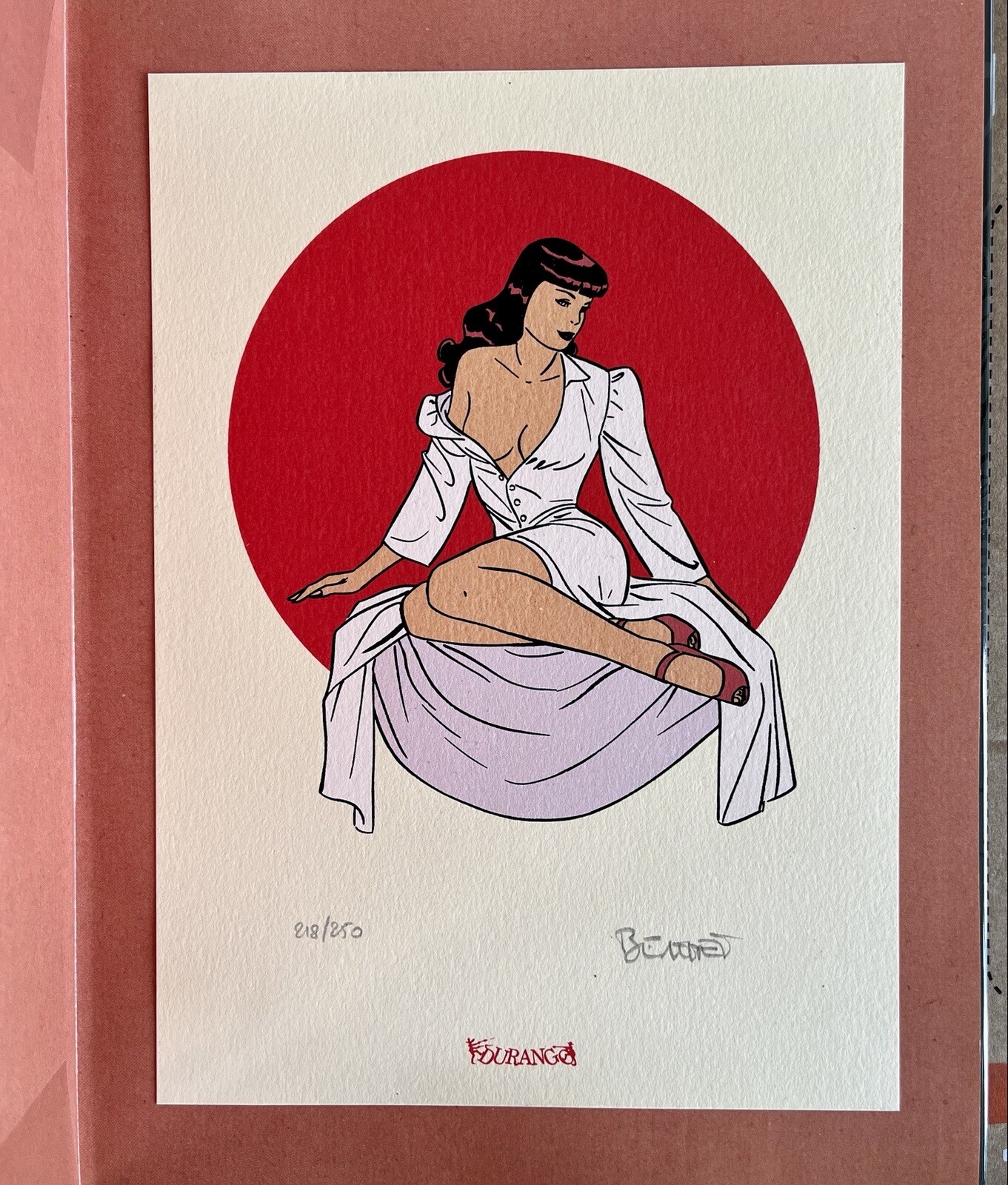 PIN’UP: EO T1 CRAQUANT NEUF + ULTRA RARE EL SÉRIGRAPHIÉ GRAND FORMAT (BERTHET)