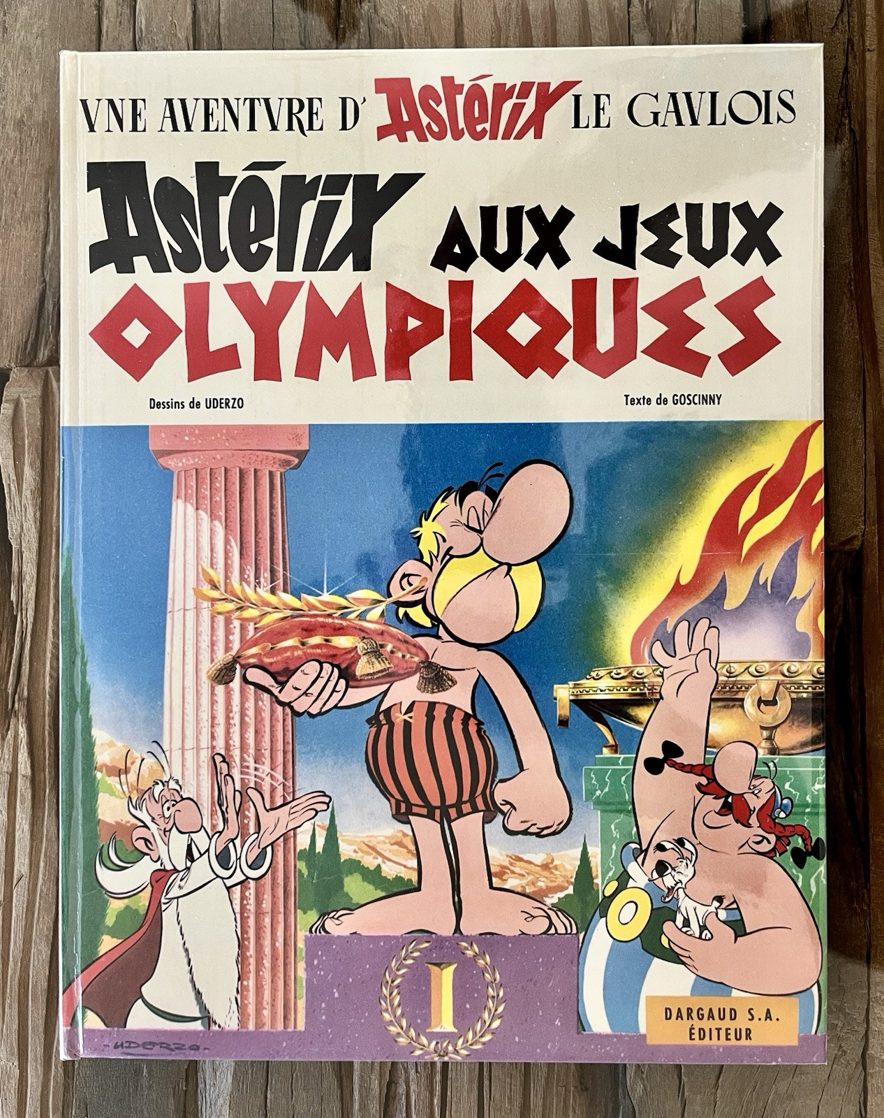 ASTERIX AUX JEUX OLYMPIQUES:EO 68 RARE IMPR HENON PARIS CRAQUANT NEUF (UDERZO)