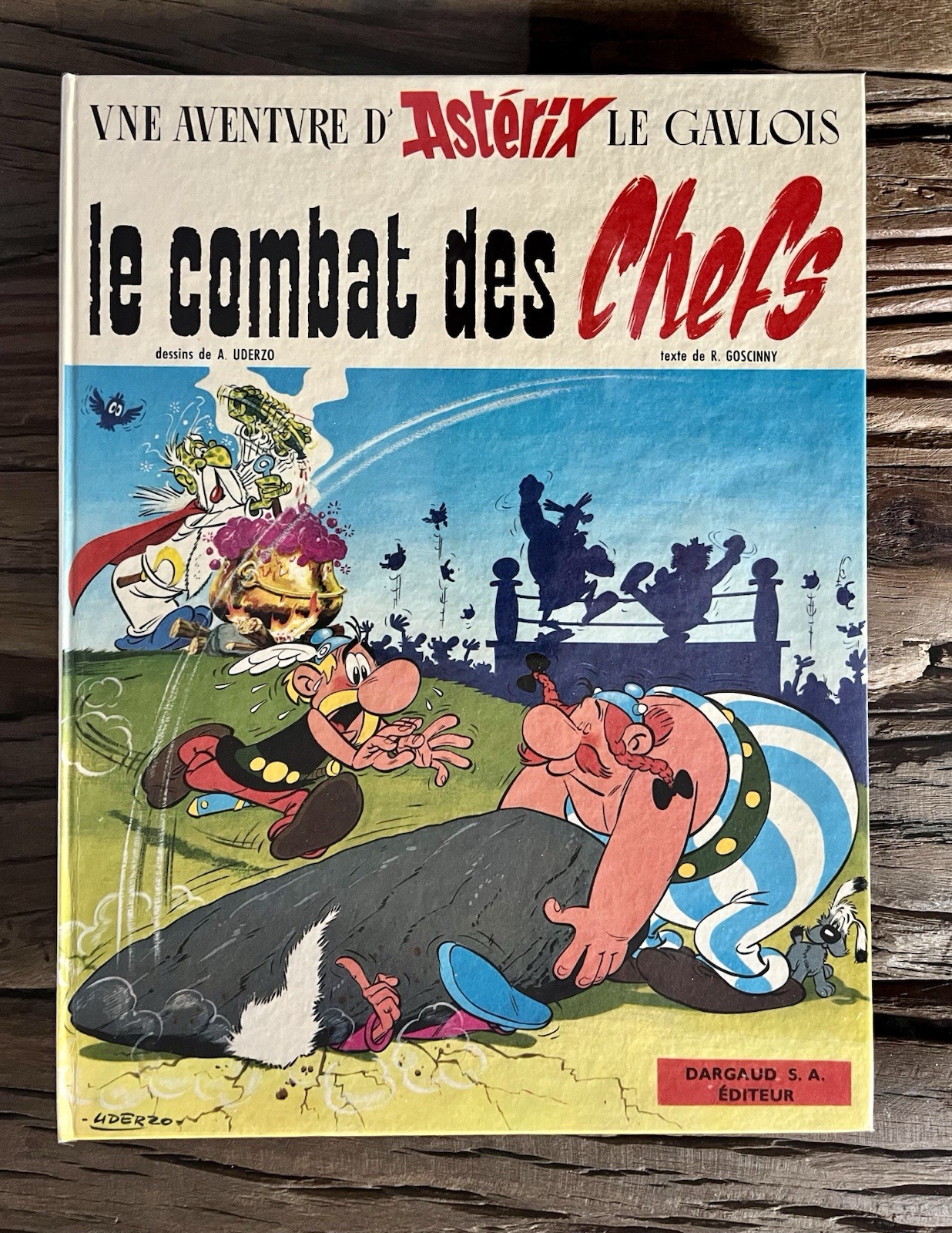 ASTERIX:SUBLIME ET ULTRA RARE EO COUSUE LE COMBAT DES CHEFS CRAQUANT NEUF UDERZO
